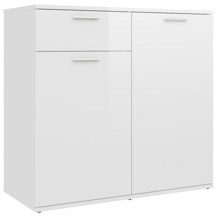 Buffet Blanc brillant 80x36x75 cm