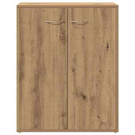 Buffet chêne artisanal 60x30x75 cm bois d'ingénierie