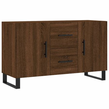 Buffet chêne marron 100x36x60 cm bois d'ingénierie
