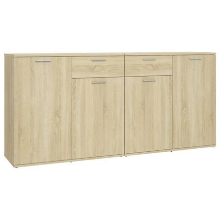 Buffet Chêne sonoma 160x36x75 cm 2