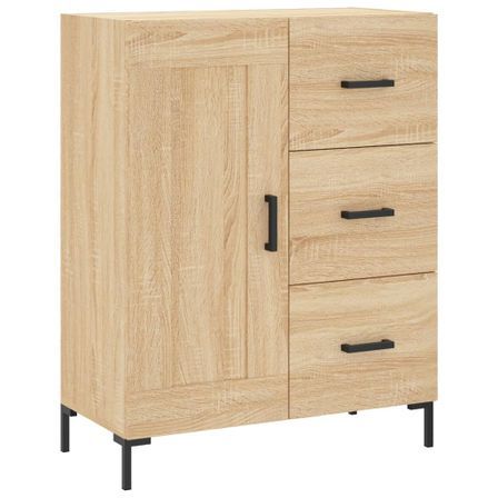 Buffet chêne sonoma 69,5x34x90 cm bois d'ingénierie