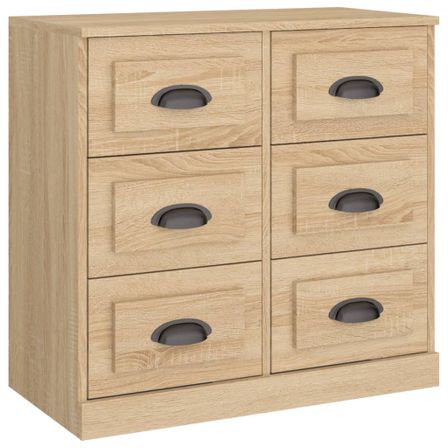 Buffet chêne sonoma 70x35,5x67,5 cm bois d'ingénierie
