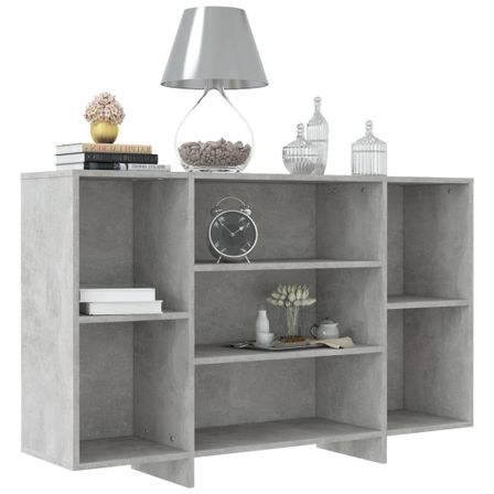 Buffet Gris béton 120x30x75 cm