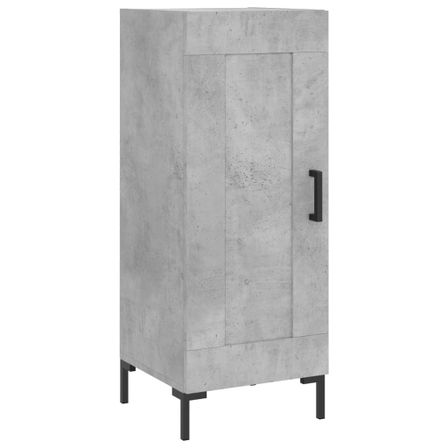 Buffet Gris béton 34,5x34x90 cm Bois d'ingénierie