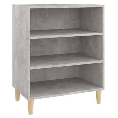 Étagère basse Gris béton 57x35x70 cm