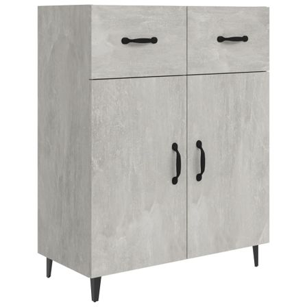 Buffet Gris béton 69,5x34x90 cm Bois d'ingénierie