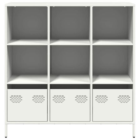 Buffet haut blanc 101,5x39x103,5 cm acier