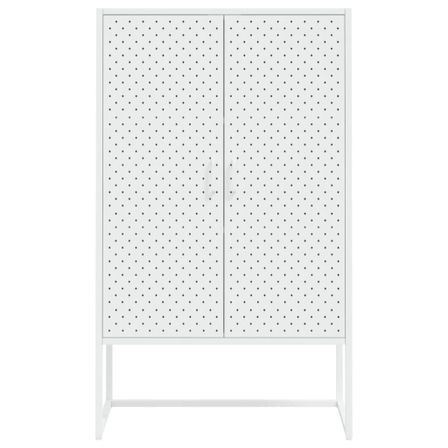Buffet haut Blanc 80x35x135 cm Acier