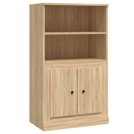 Buffet haut chêne sonoma 60x35,5x103,5 cm bois d'ingénierie