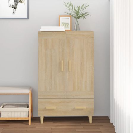 Buffet haut Chêne sonoma 70x31x115 cm Bois d'ingénierie