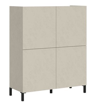 Buffet haut italien 4 portes Lumina 90 cm - Compact et élégant