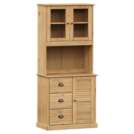Buffet haut VIGO 78x40x175 cm bois massif de pin