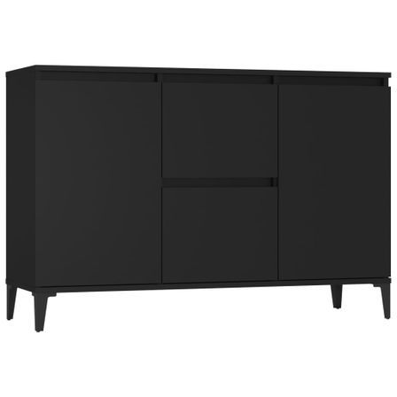 Buffet Noir 104x35x70 cm
