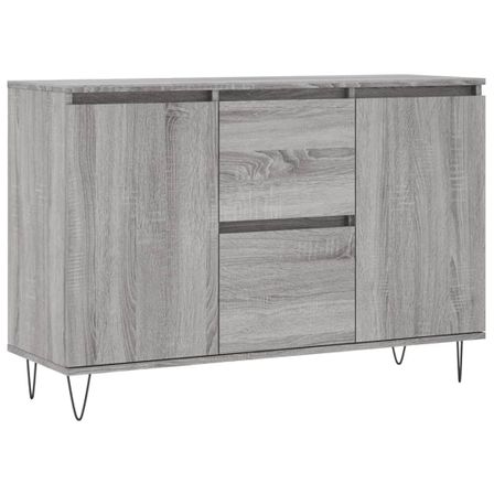 Buffet sonoma gris 104x35x70 cm bois d'ingénierie