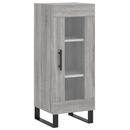 Buffet Sonoma gris 34,5x34x90 cm Bois d'ingénierie