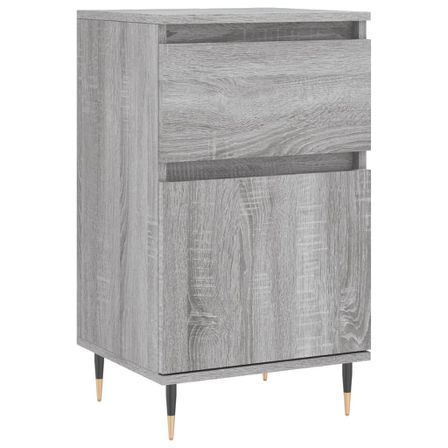 Buffet sonoma gris 40x35x70 cm bois d'ingénierie