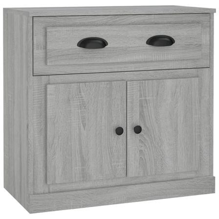Buffet sonoma gris 70x35,5x67,5 cm bois d'ingénierie