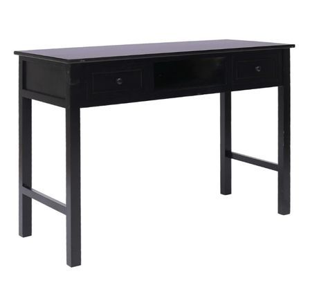 Bureau 2 tiroirs paulownia et peuplier noir Maho