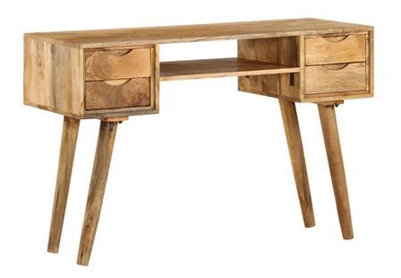 Bureau 4 tiroirs manguier massif clair Walker