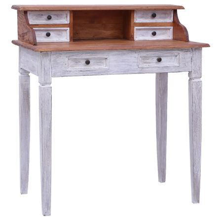 Bureau avec tiroirs 90x50x101 cm Bois de récupération solide