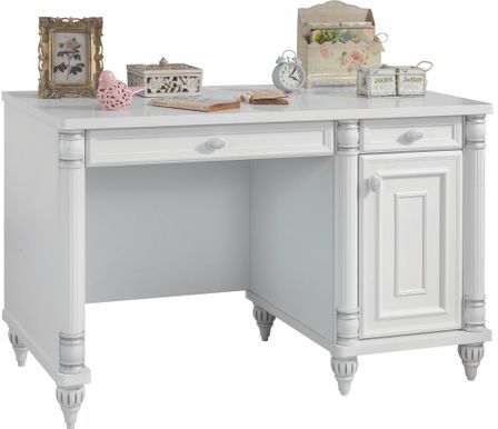 Bureau blanc enfant Romantika 117 cm
