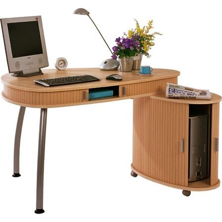Bureau d'angle pivotant Hêtre