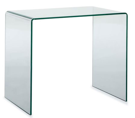 Bureau design en verre trempé ANGIE - 85 cm