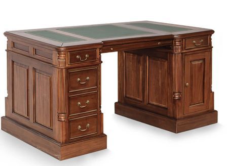 Bureau en bois massif d'acajou KERLEN