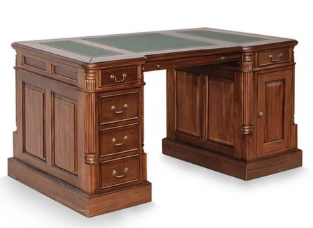 Bureau en bois massif d'acajou KERLEN