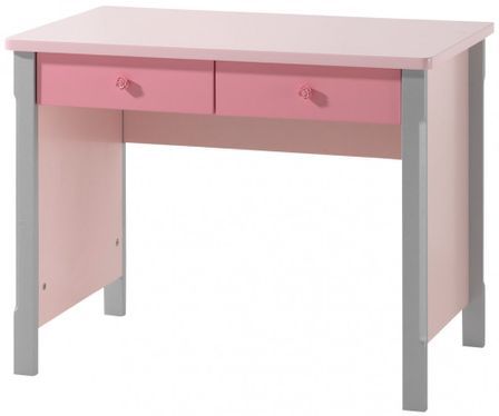 Bureau gris et rose Girly