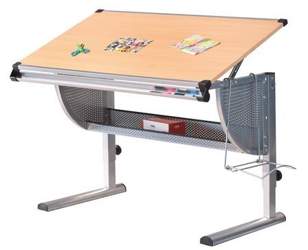 Bureau inclinable décor hêtre Pierre