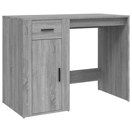 Bureau Sonoma gris 100x49x75 cm Bois d'ingénierie