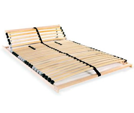 Cadre à 28 lattes réglable à la tête - Hêtre massif et bouleau Maximus