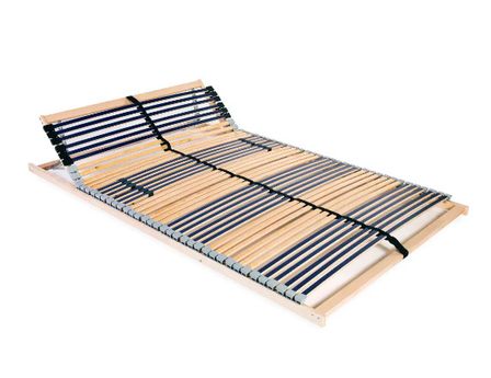 Cadre à 42 lattes réglable à la tête - Hêtre massif et bouleau Maximus