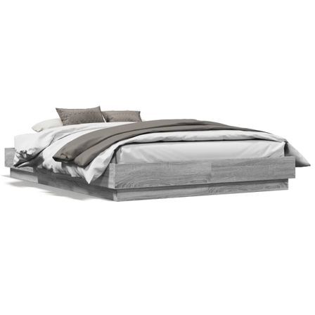 Cadre de lit 23 cm en bois Korina – Élevez le confort de votre chambre avec modernité