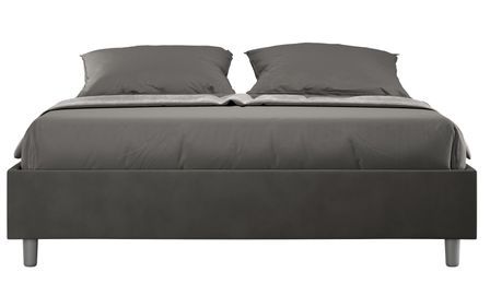 Cadre de lit 39 cm en microfibre Avika - Minimalisme et Modernité