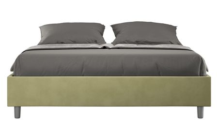 Cadre de lit 39 cm en microfibre Avika - Minimalisme et Modernité