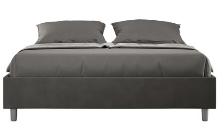 Cadre de lit 39 cm en microfibre Avika - Minimalisme et Modernité