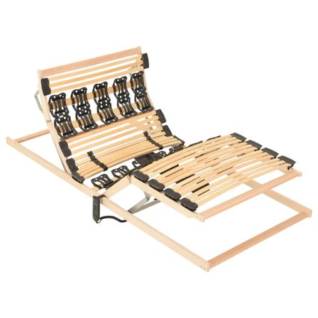 Cadre de lit à moteur électrique tête et pied réglable 70x200cm 2