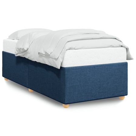 Cadre de lit Bleu 100 x 200 cm Tissu