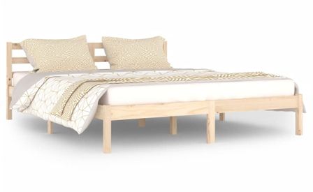 Lit Bois de pin massif 160x200 cm 2