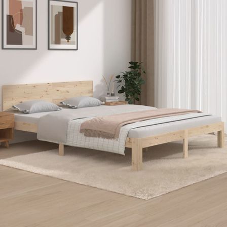 Lit Bois massif 150x200 cm Très grand