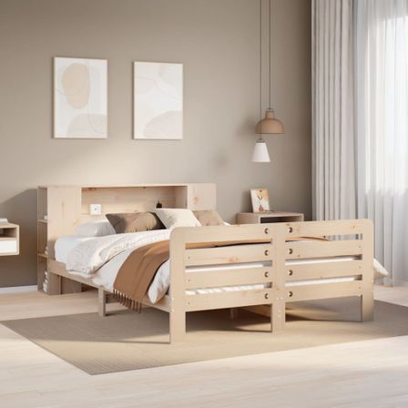 Cadre de lit sans matelas 120x200 cm bois de pin massif
