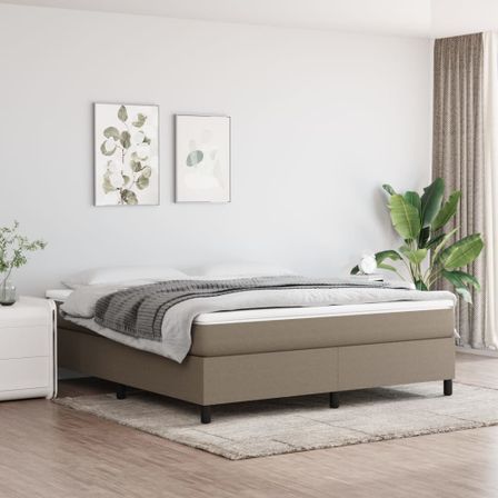 Cadre de lit Taupe 180x200 cm Tissu