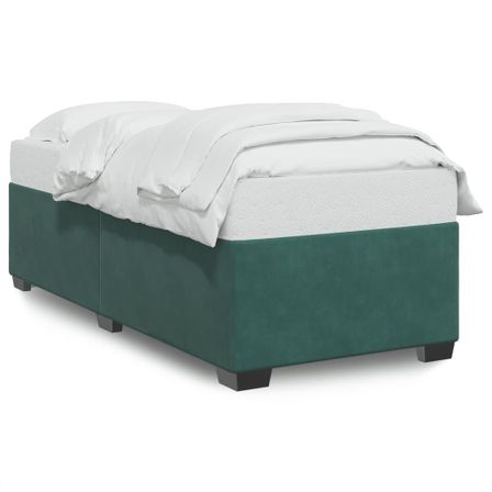 Cadre de lit Vert foncé 80x200 cm Velours