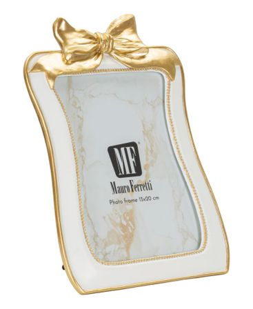 Cadre romantique avec nœud 20,5 x 2 x 28,6 cm (dimensions intérieures 15 x 20 cm)