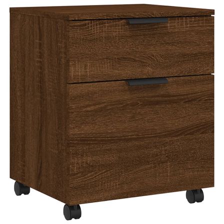 Caisson 1 tiroir 1 porte en bois Kever H 54 cm – Mobilité et rangement élégant