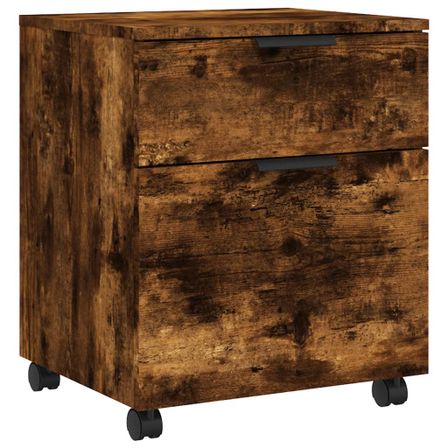 Caisson 1 tiroir 1 porte en bois Kever H 54 cm – Mobilité et rangement élégant