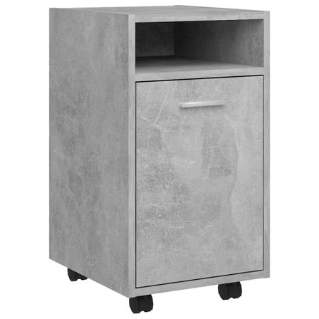 Caisson de bureau sur roulettes Karo H 60 cm - 1 tiroir et 1 porte