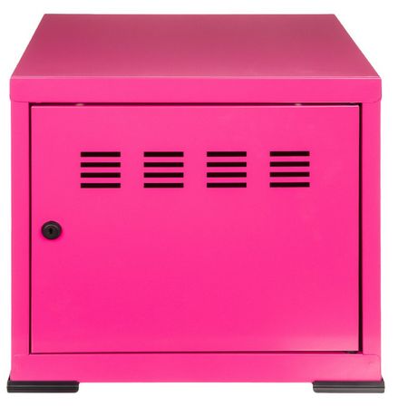 Caisson de rangement 1 porte métal fuschia mat Pilake